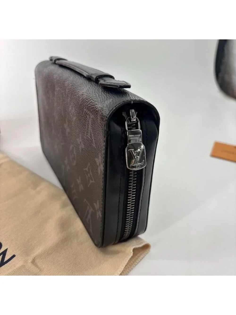 Louis Vuitton Super Zippy XL Monogram Eclipse Black Wallet